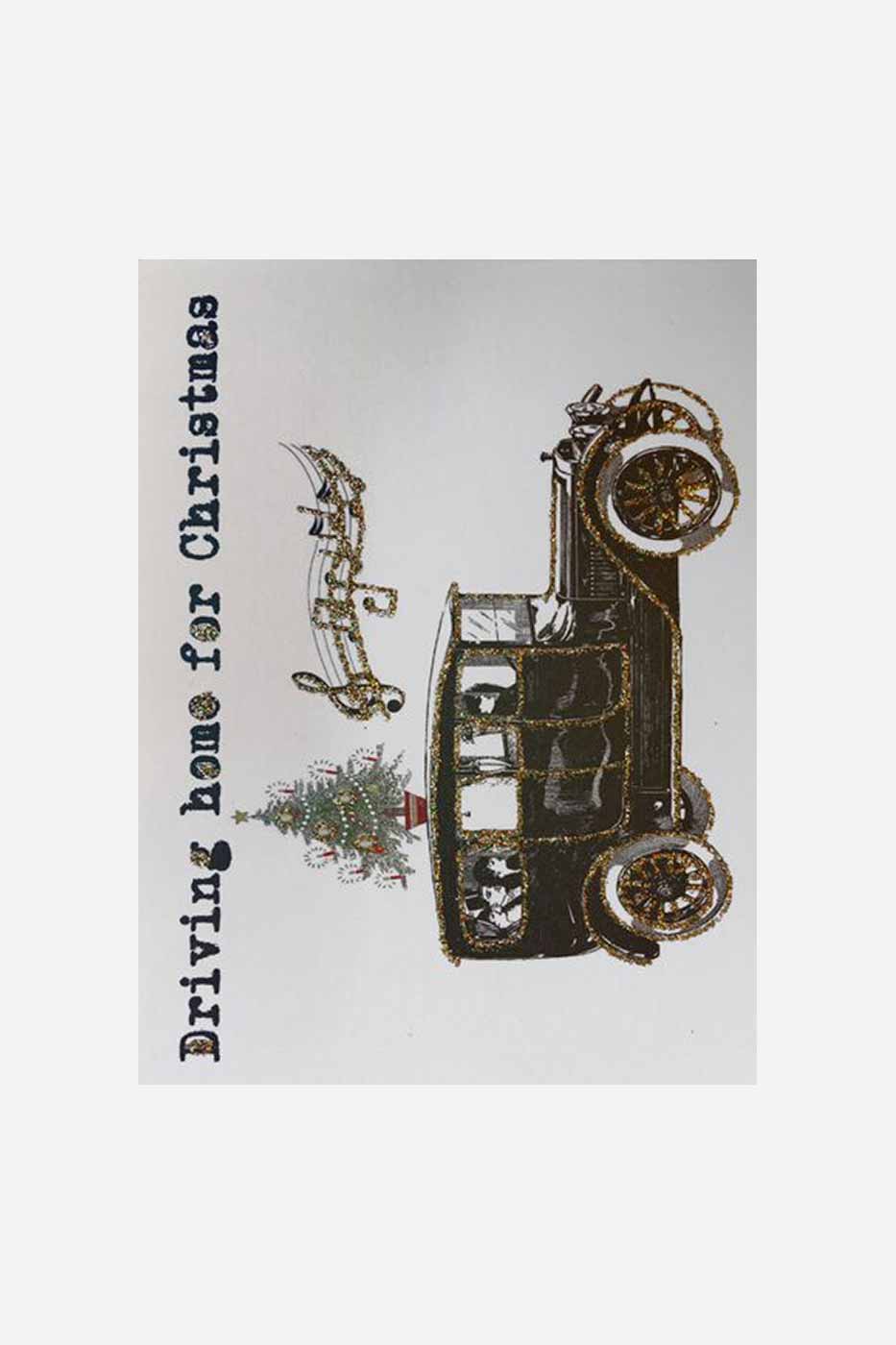 Julkort Driving Home For Christmas