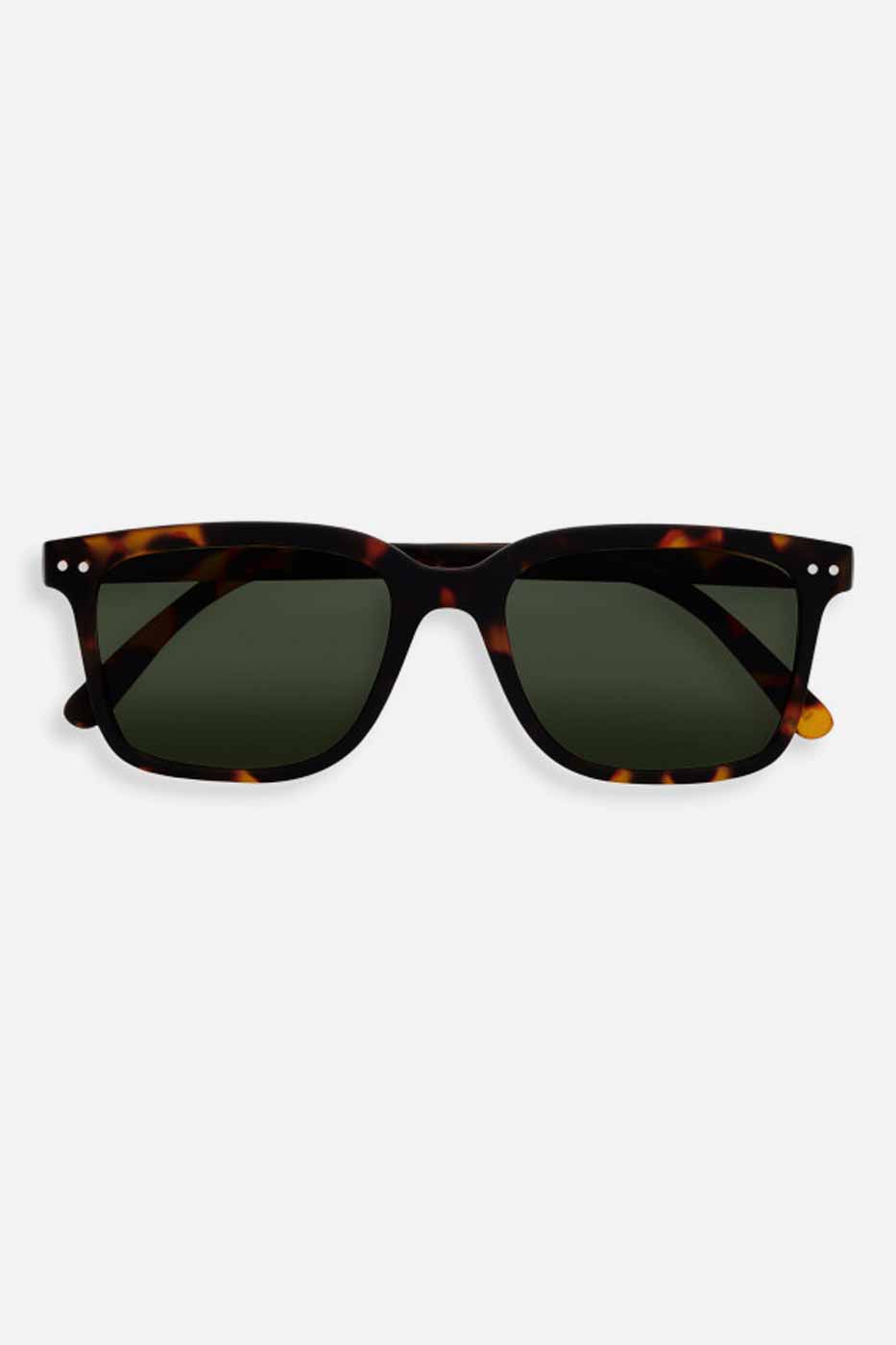 Solglasögon #L Tortoise Green Lenses