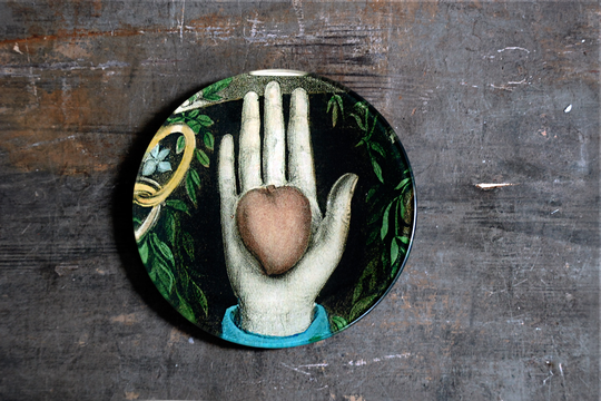 Fat rund 5 Heart in Hand