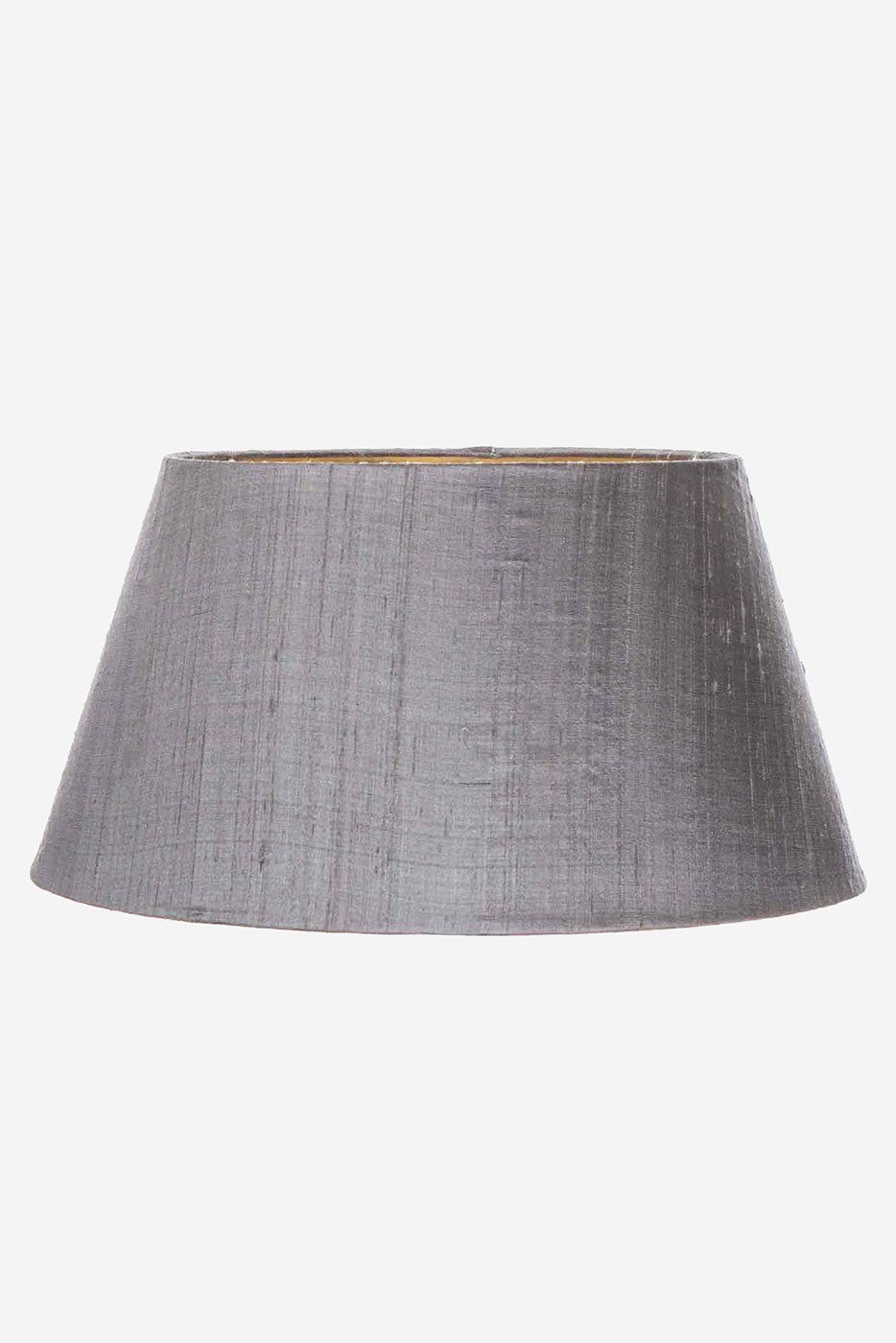 Lampskärm rund 45 cm grå silke