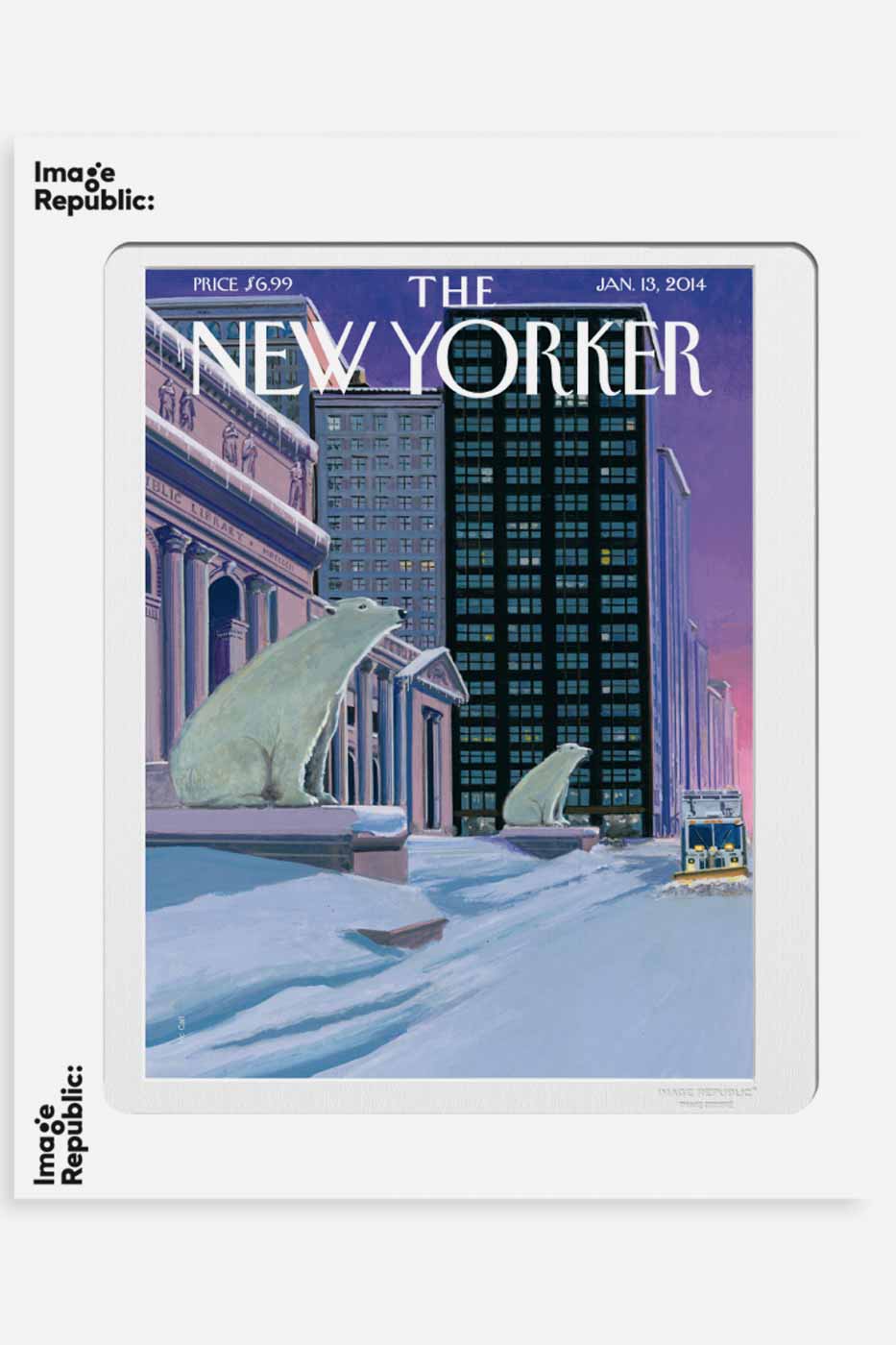 Poster The New Yorker Polar bears 40x50 cm