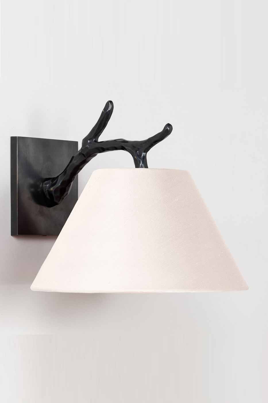 Vägglampa Twig down wall light brons