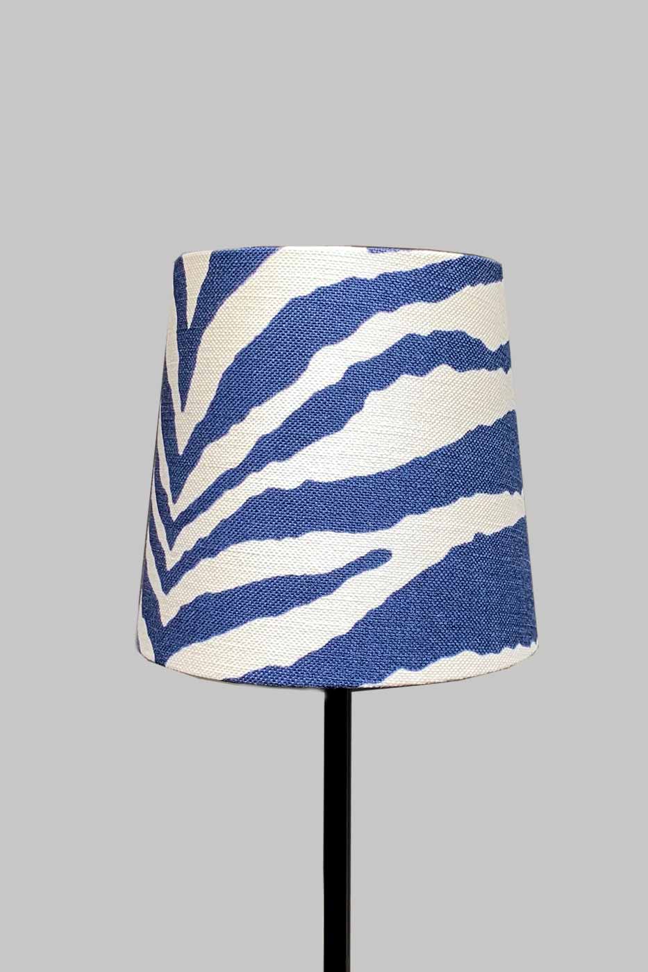 Lampskärm Sixten 17 cm Zebra blå