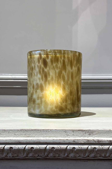 Ljuslykta Light Brown 12x14 cm