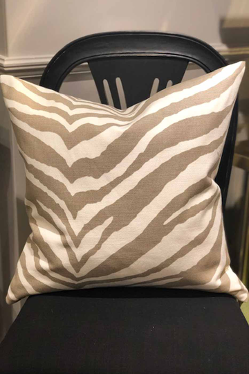 Kuddfodral Zebra 50x50 beige