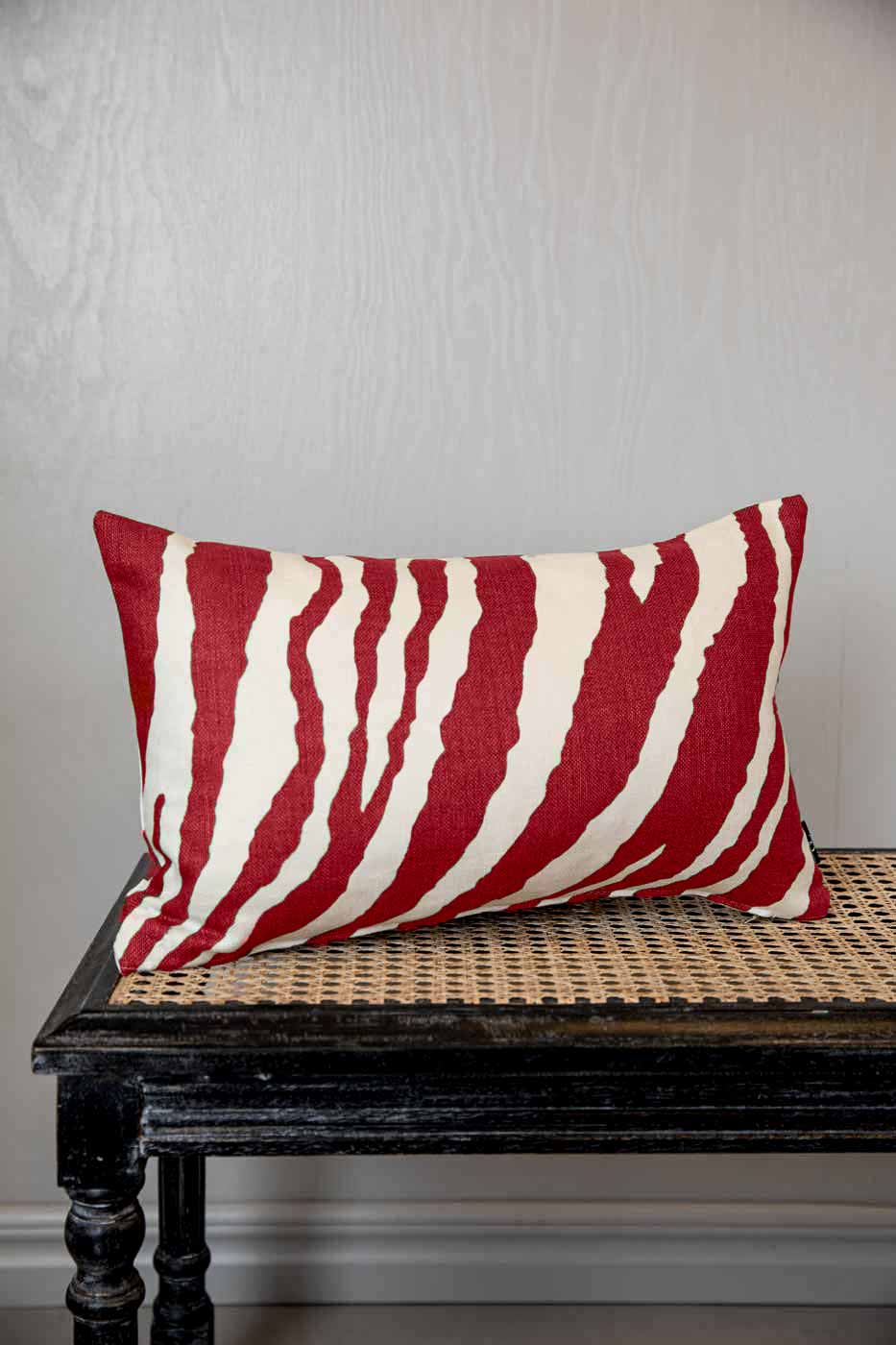 Kuddfodral Zebra 30x50 röd