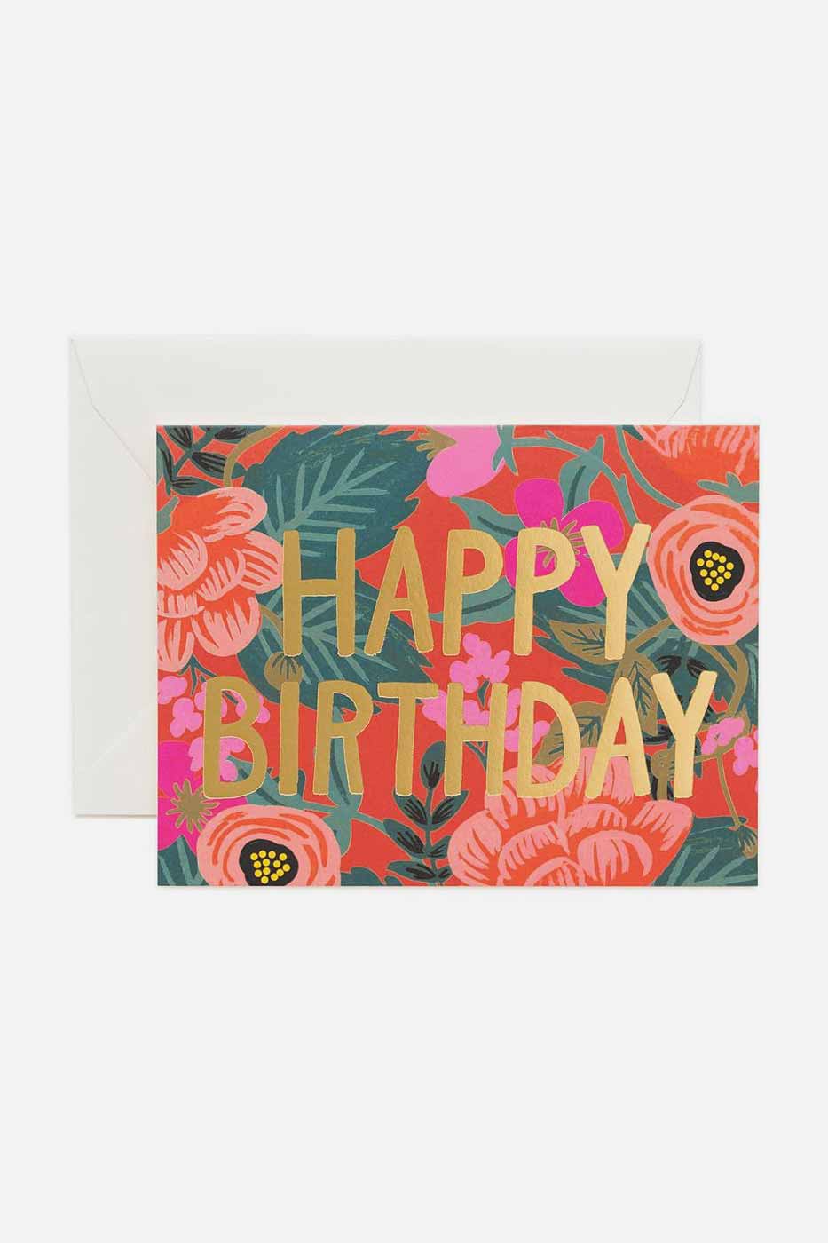 Gratulationskort Poppy Birthday