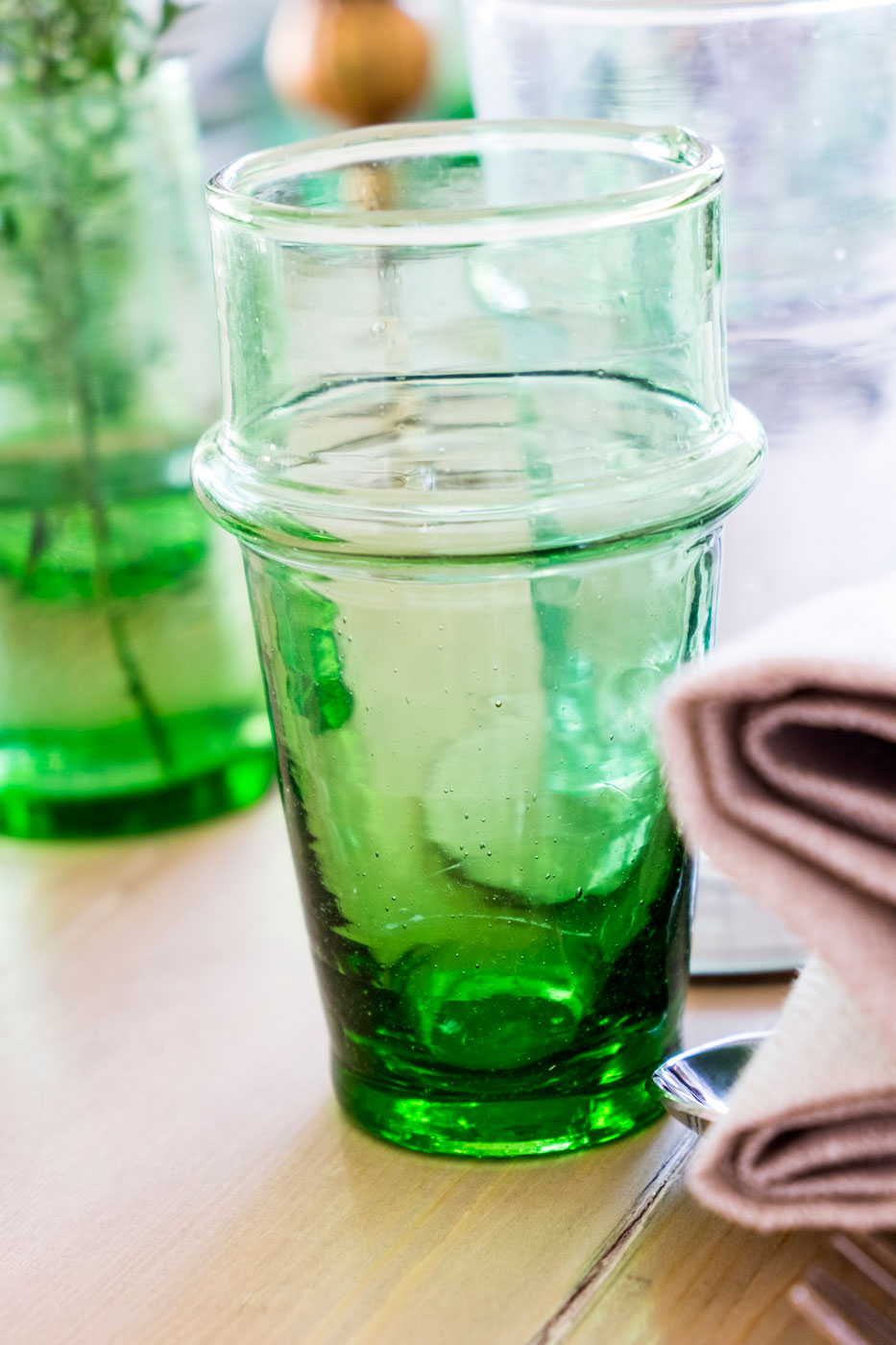 Glas Marocko M grön