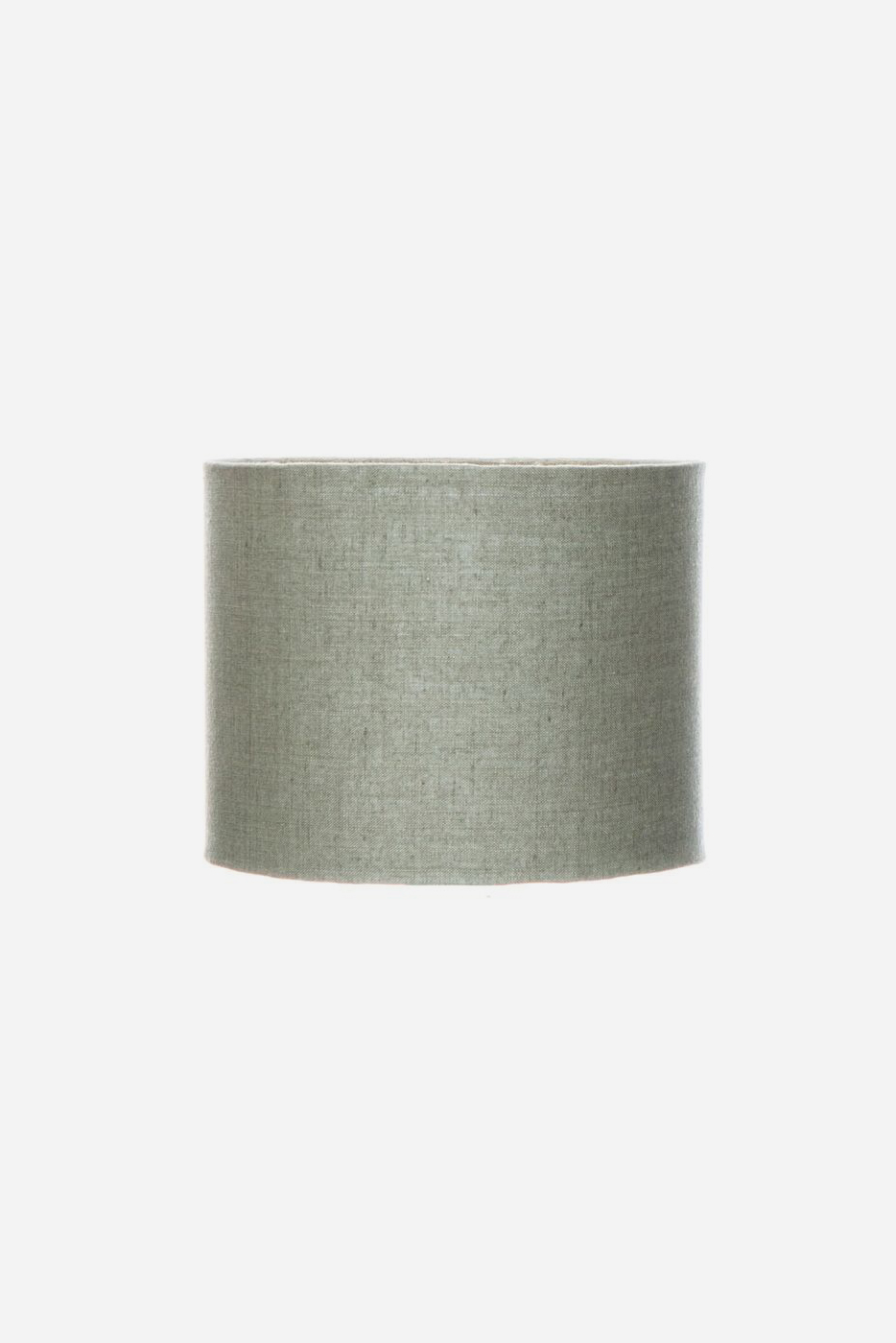 Lampskärm cylinder 25 cm grön linne