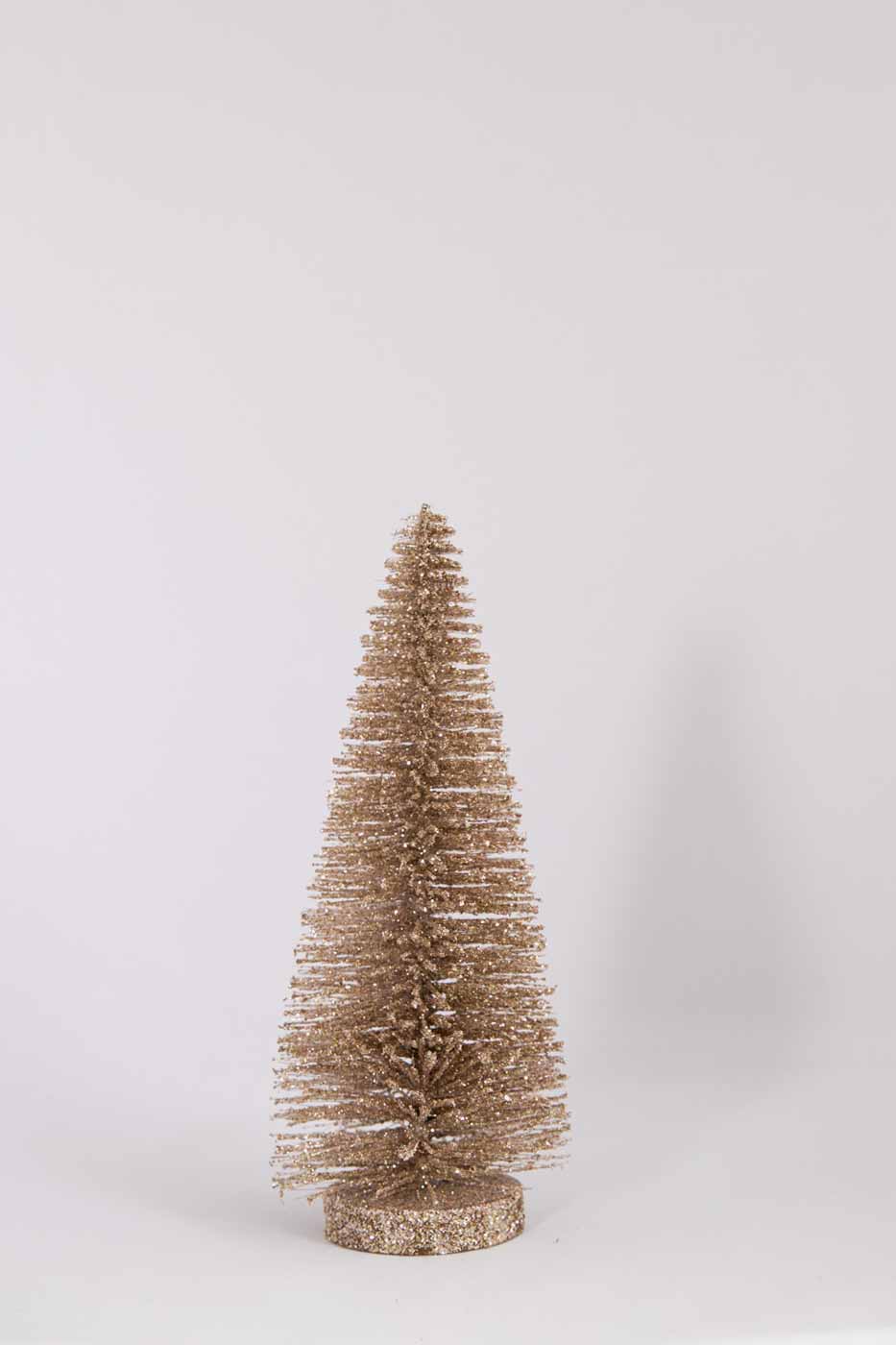 Julgran 25 cm Glitter Champagne