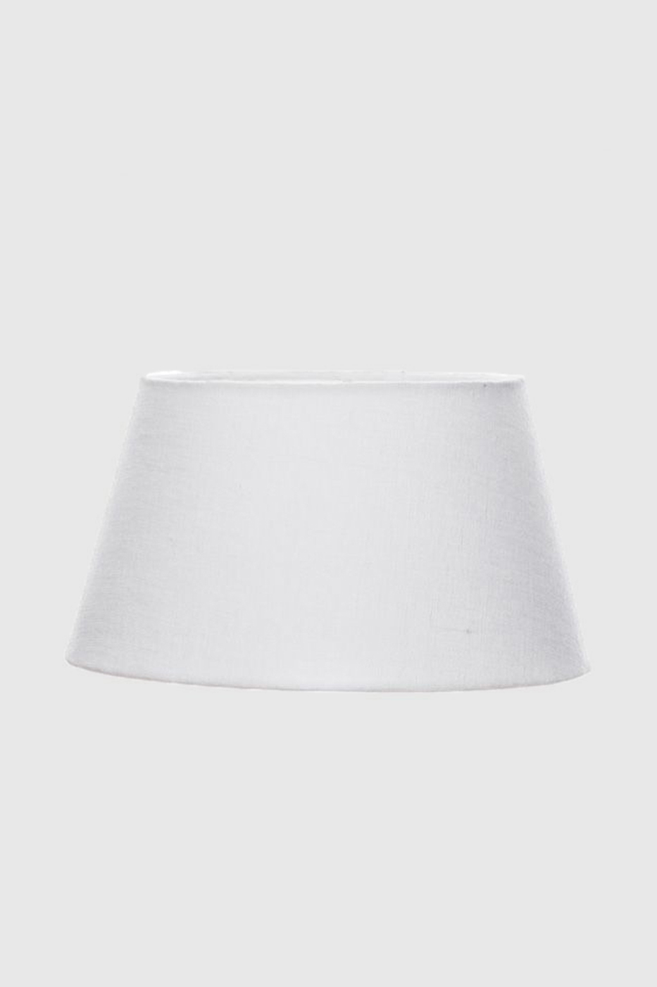 Lampskärm rund 25 cm vit linne