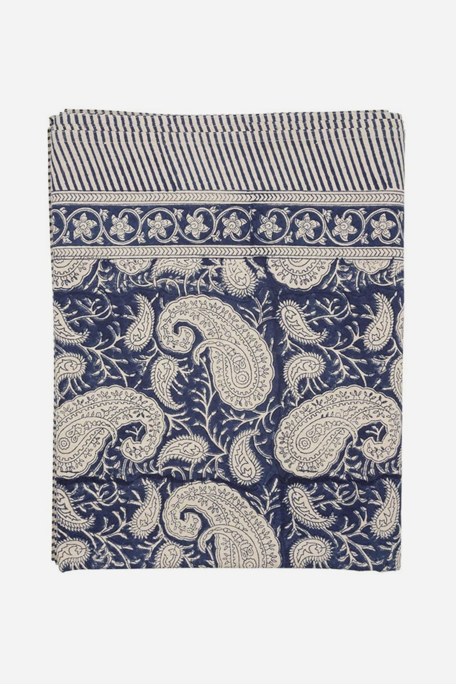 Duk Big Paisley 170x270 Navy Bomull