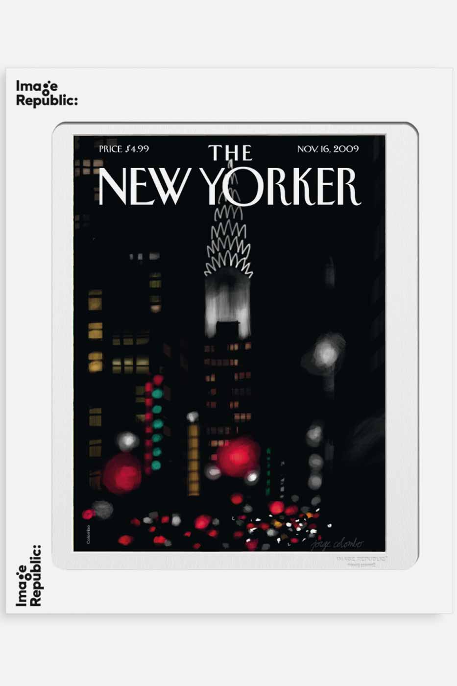 Poster The New Yorker Colombo last night 40x50 cm