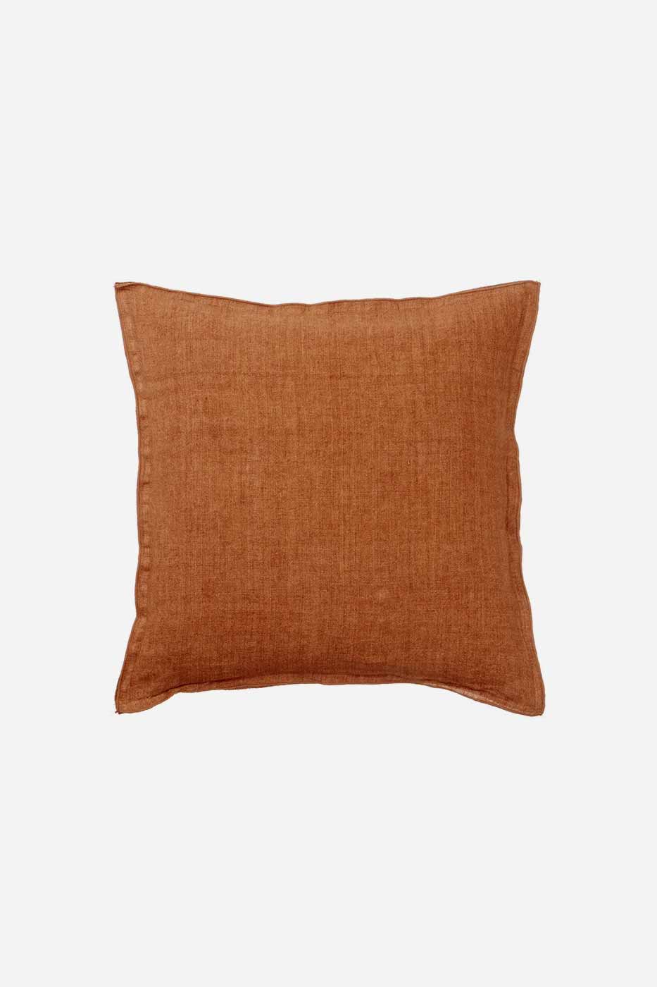 Kuddfodral 50x50 orange linne
