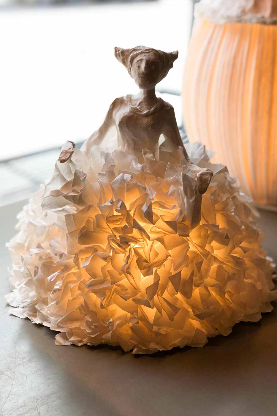 Bordslampa Papier-maché Princesse